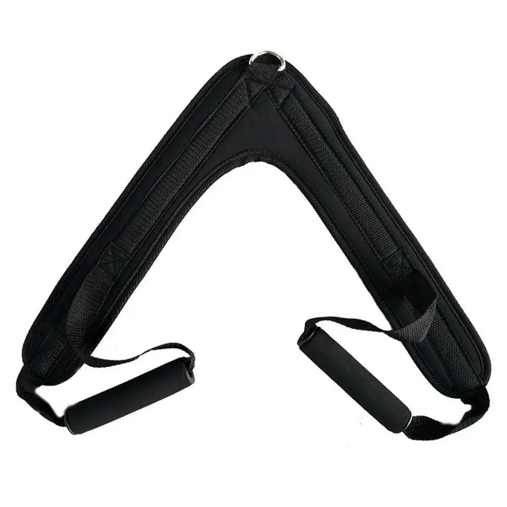 Fitness Abdominal Crunch Straps V-Shaped Drag Handle Exercise Pulling Harness Shoulder Strap Belt for Gym Fitness Equipment